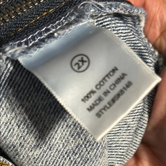 Fashion Nova Blue Denim jumpsuit Relaxed Fit - Picture 5 of 7